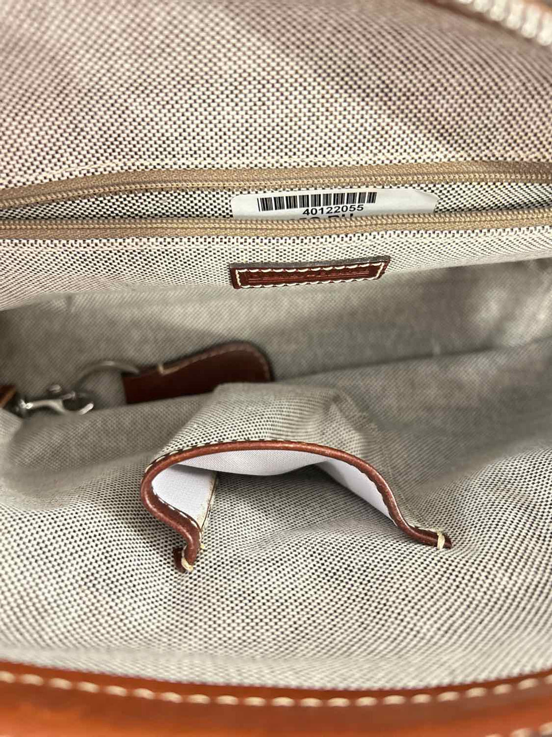 Dooney & Bourke Signature Double Pocket Rust Tote