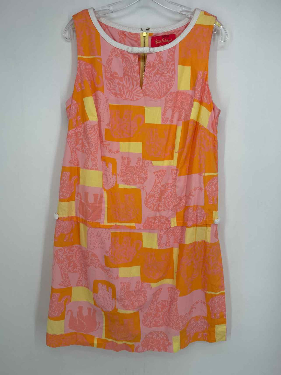 Lilly Pulitzer 14 Orange & Yellow Print Lilly Pulitzer Dress