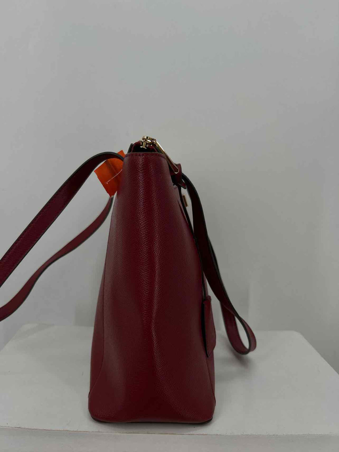 Michael Kors Dark Red Leather Pre Owned Tote
