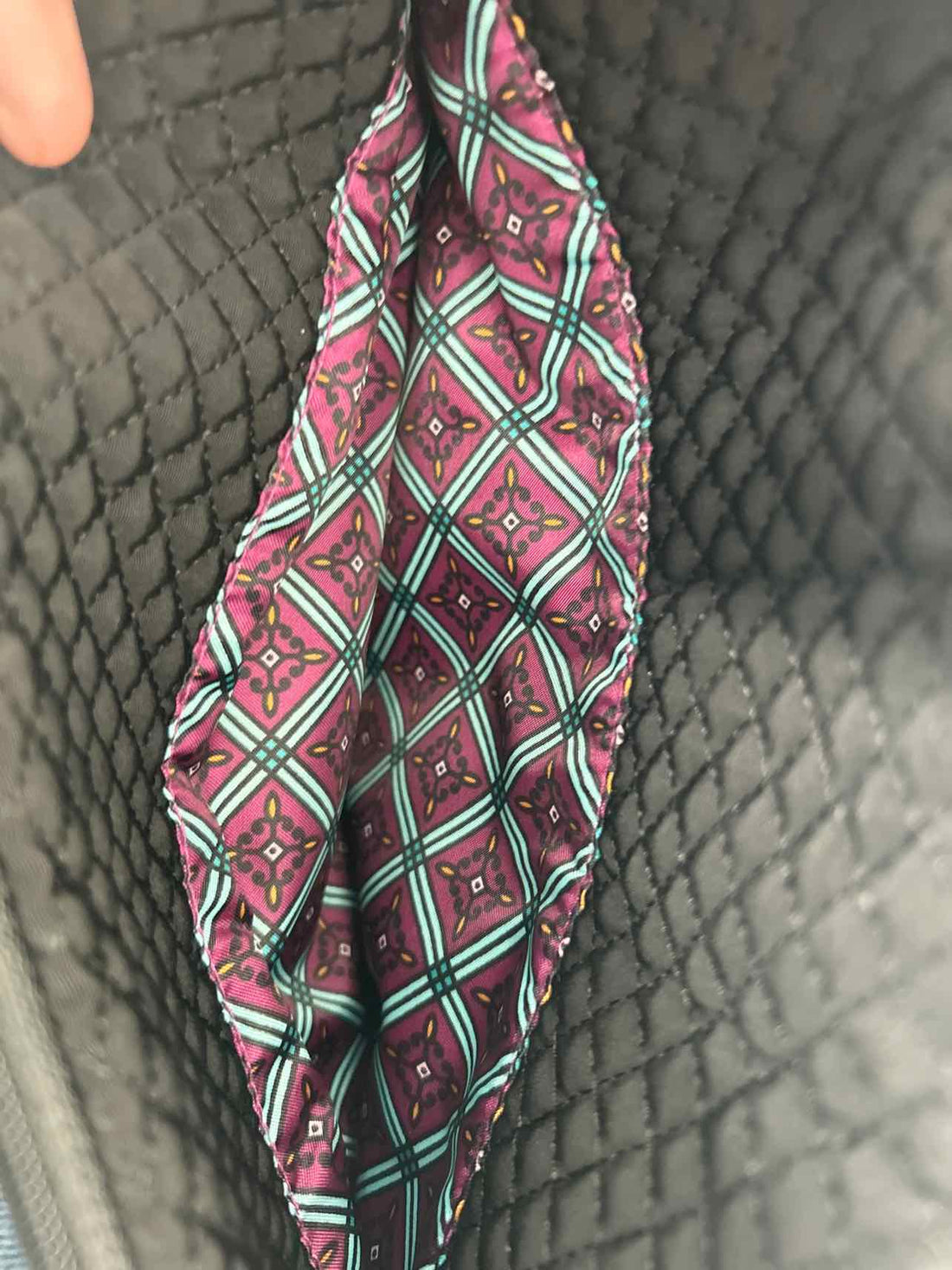 Vera Bradley Black Quilted Pre Owned Crossbody