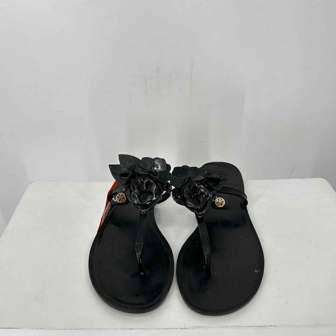 Tory Burch Women Size 7 Black Jelly Sandals