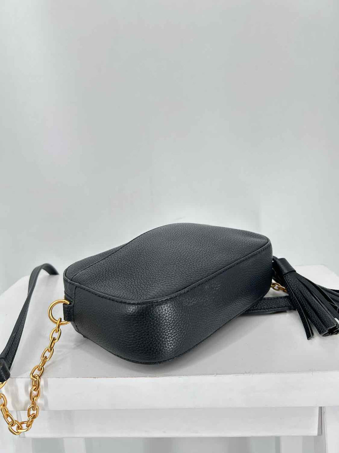 Tory Burch Black Leather Pre Owned Shoulder