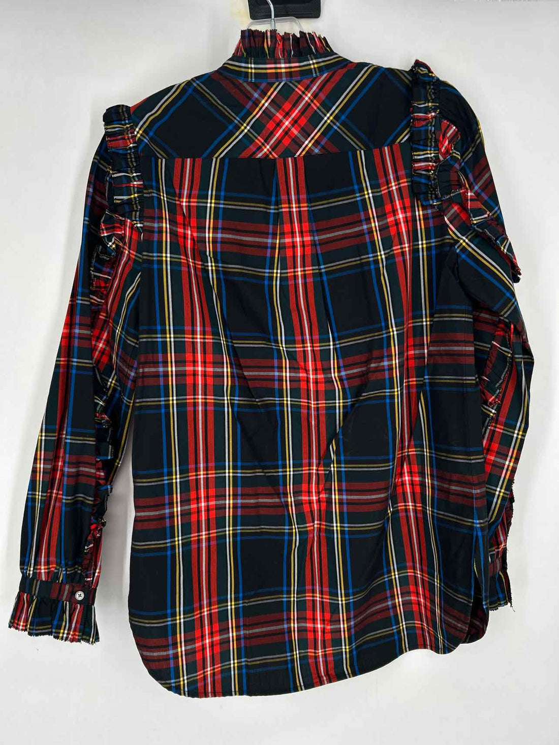J Crew XXS Black Plaid Long Sleeve Holiday