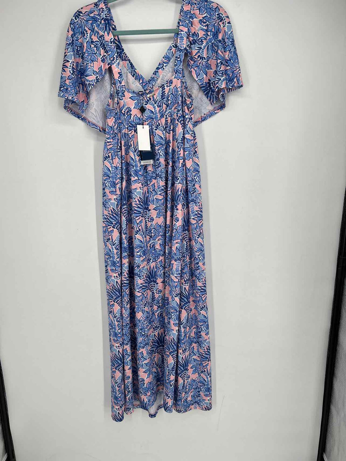 Cabana Life Size S Pink & Blue Print NWT Dress