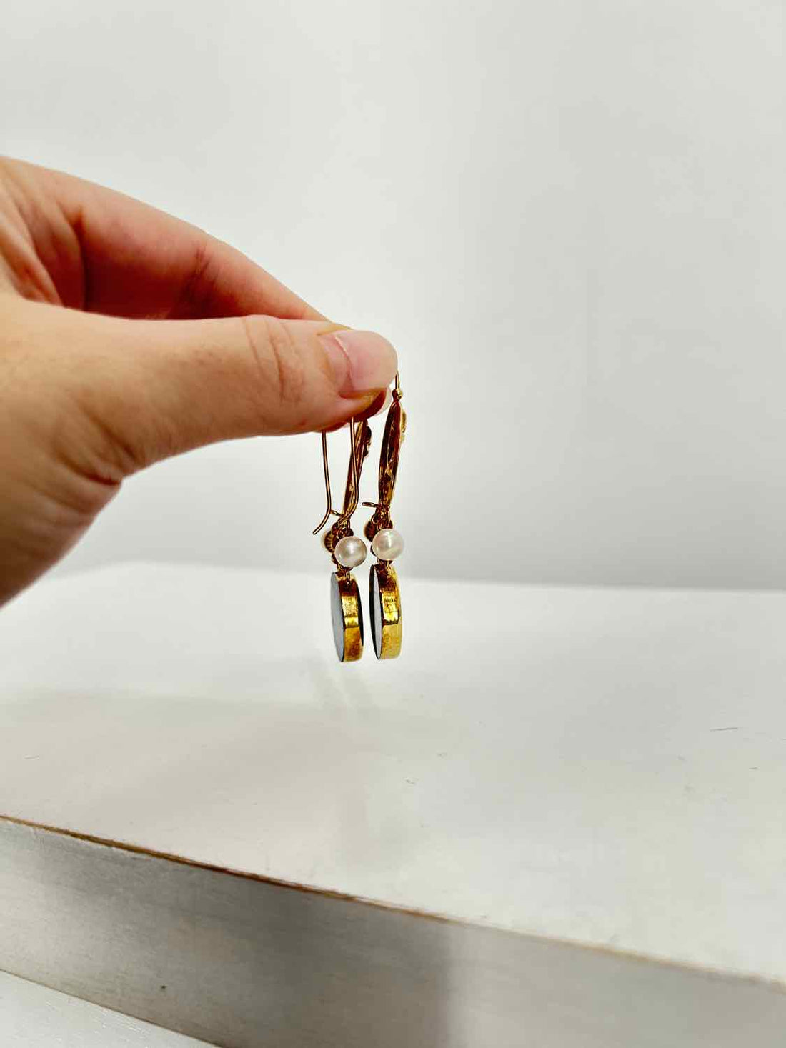 Tagliamonte Sterling Silver Lapis Gold Earrings