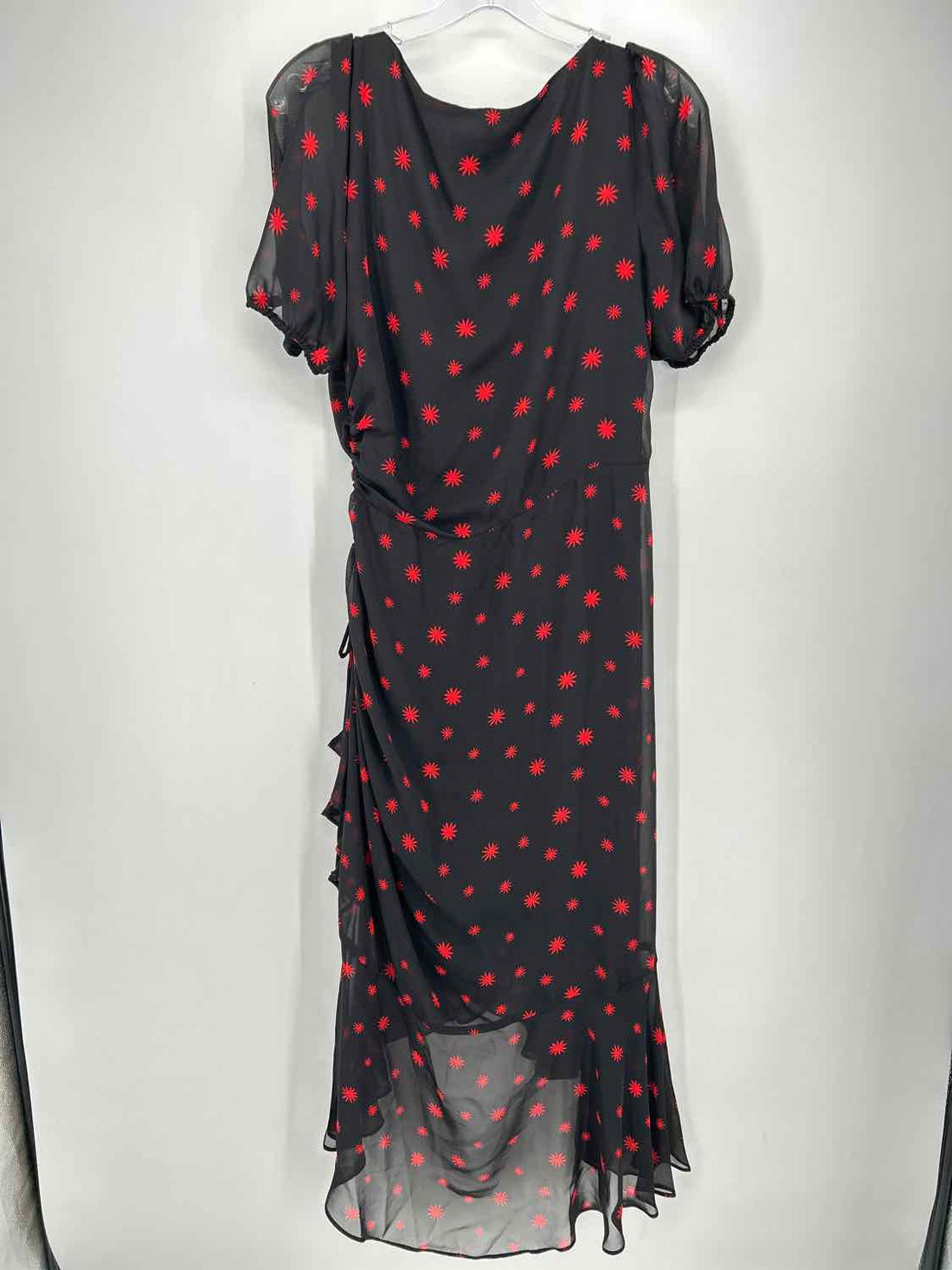 Julia Jordan Size 8 Black & Red Print Dress