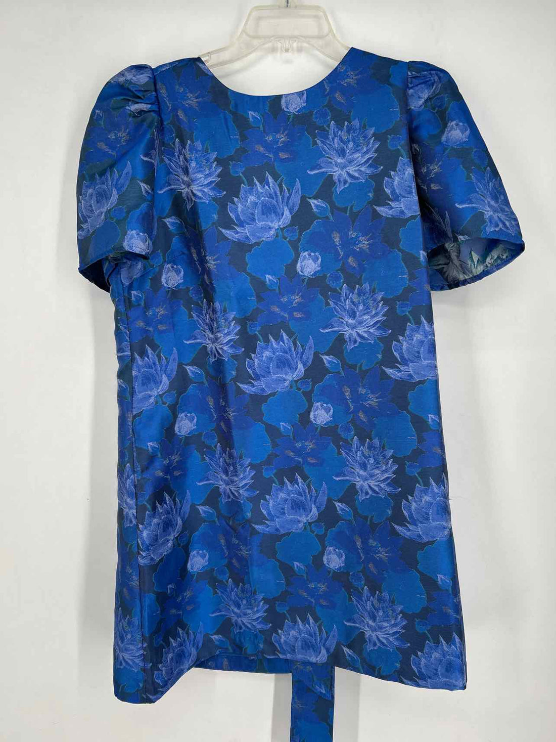 Abbey Glass Size L Blue Floral NWT Dress