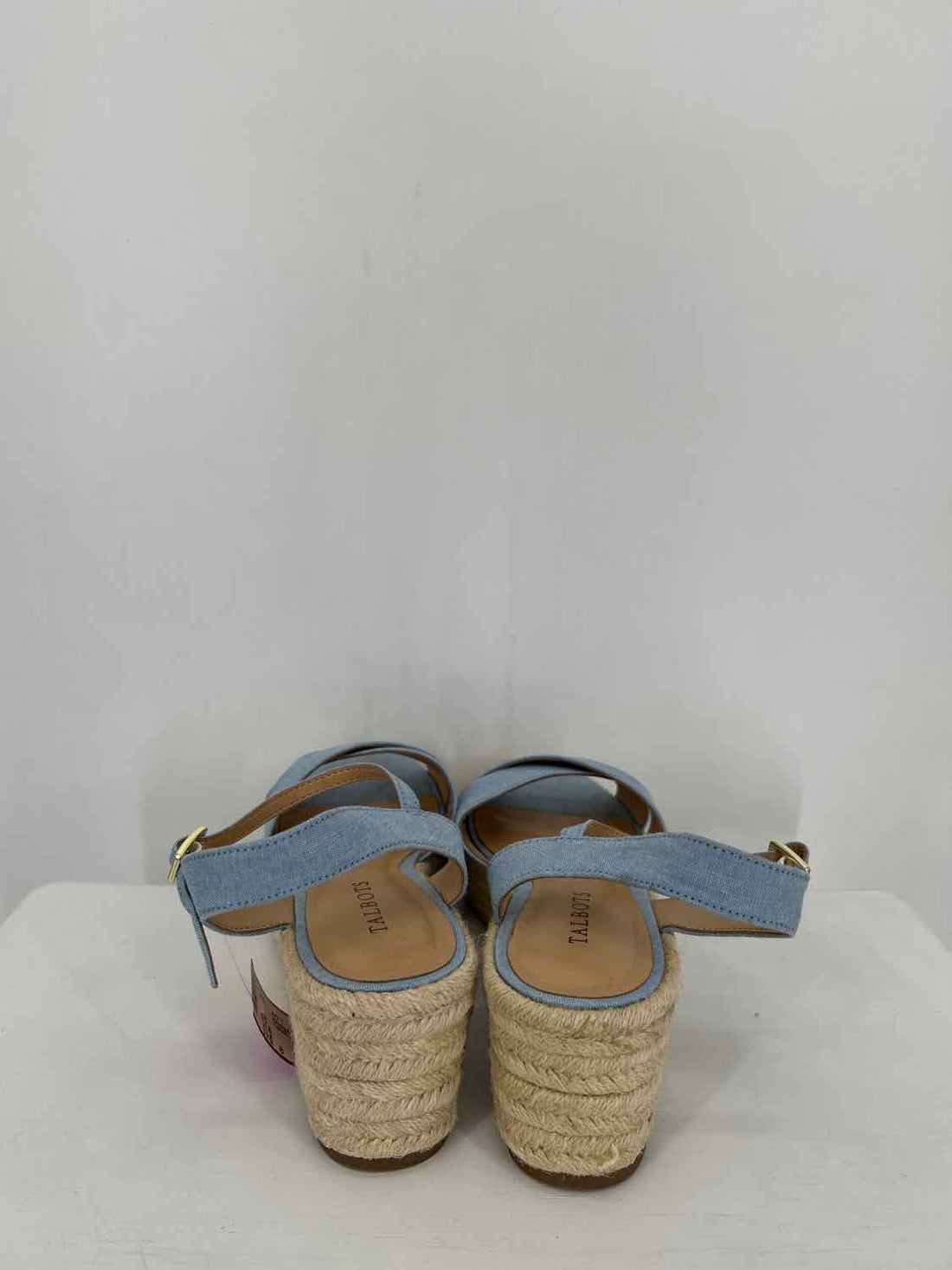 Talbots Women Size 8 Blue Espadrille Wedges
