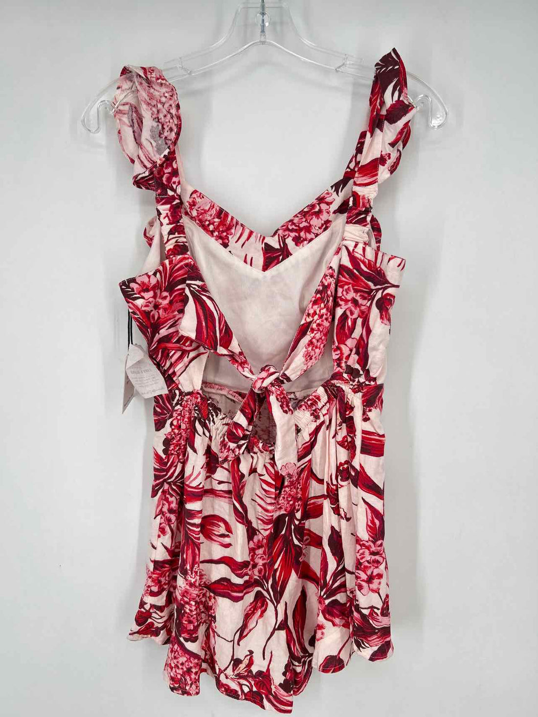 Japna Size M White & Red Floral NWT Rompers