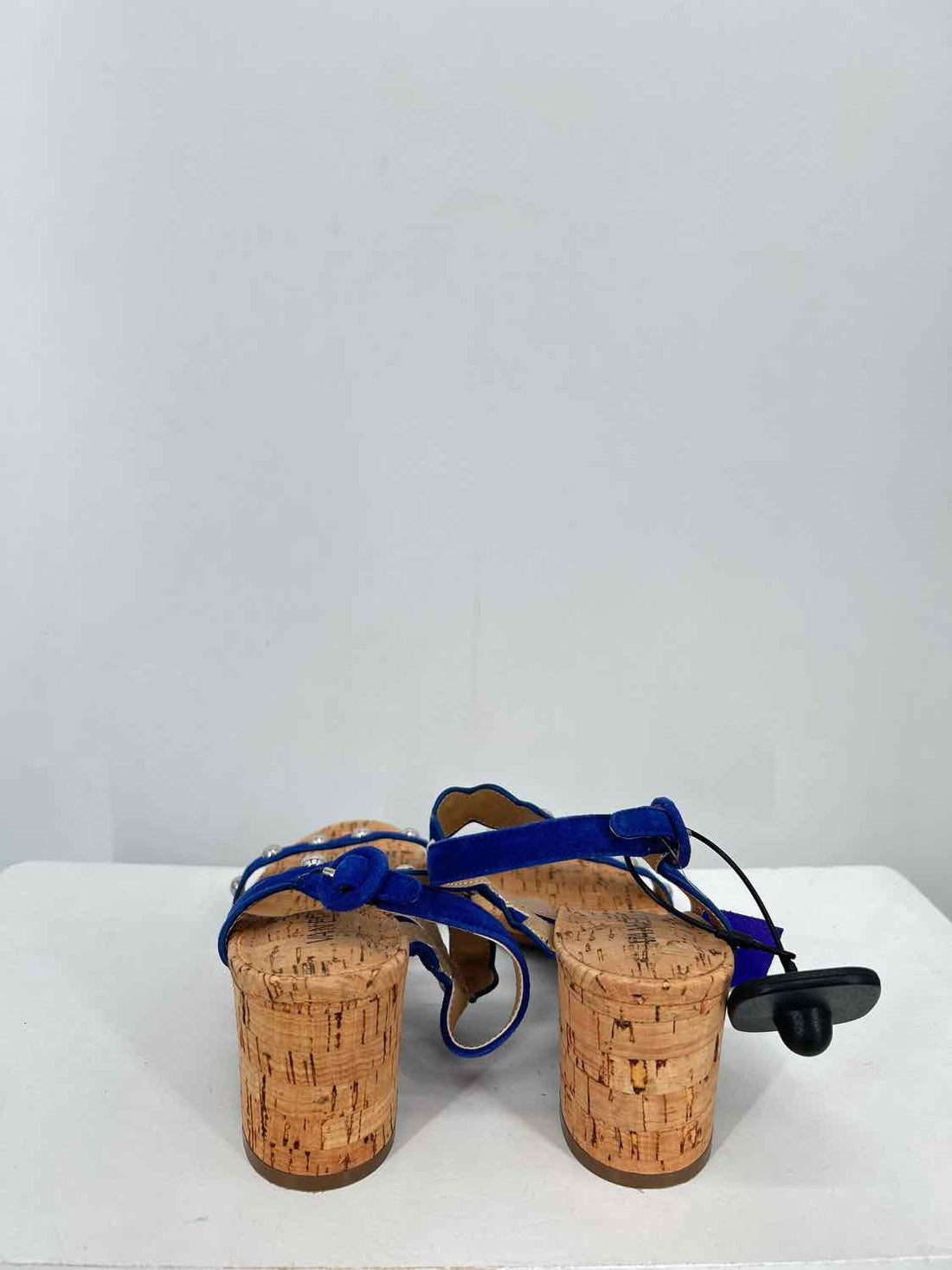 Vaneli Women Size 7.5N Dark Blue Cork Sandals
