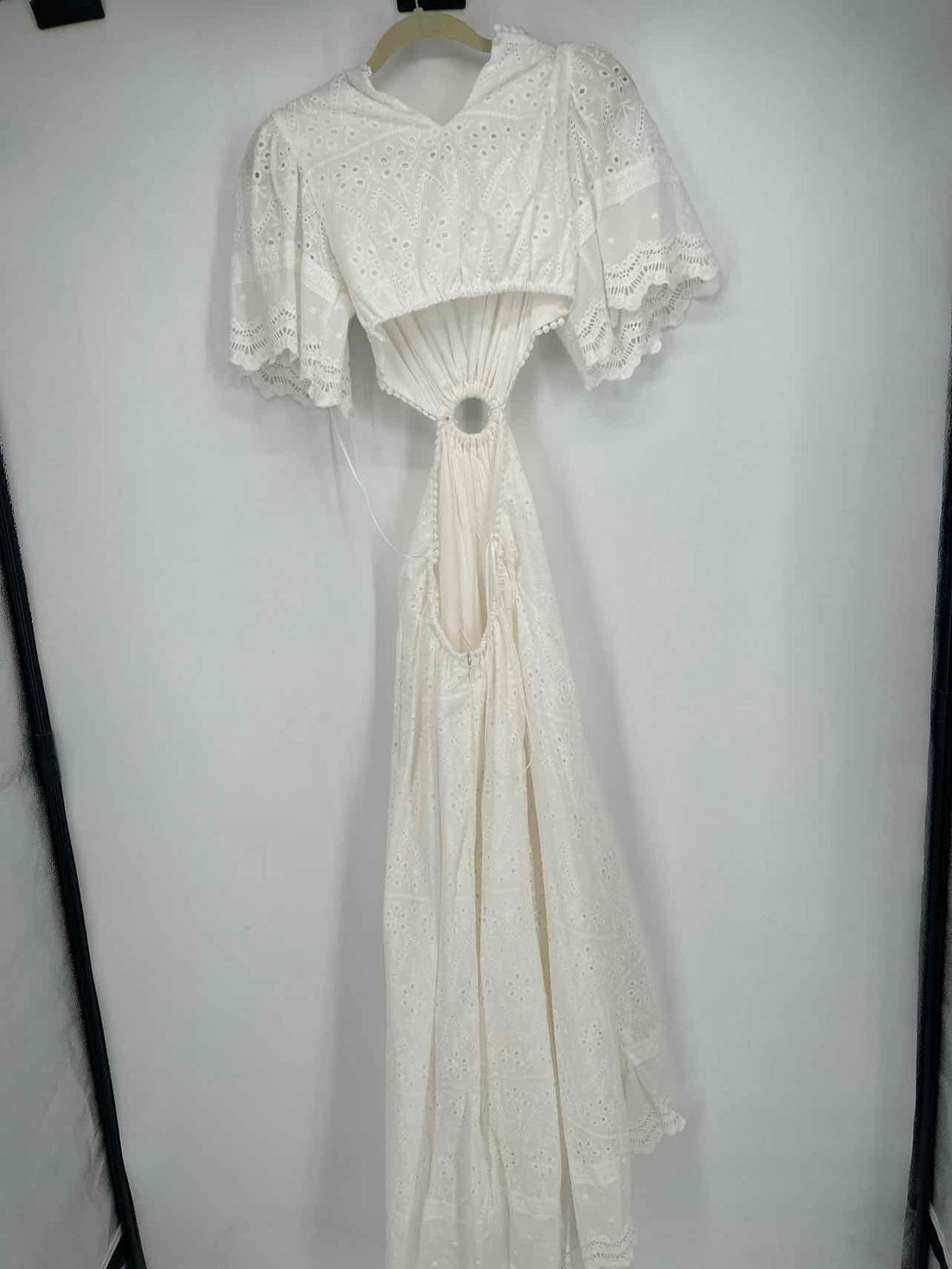 Amable by Mable Size S White Eyelet NWT Maxi