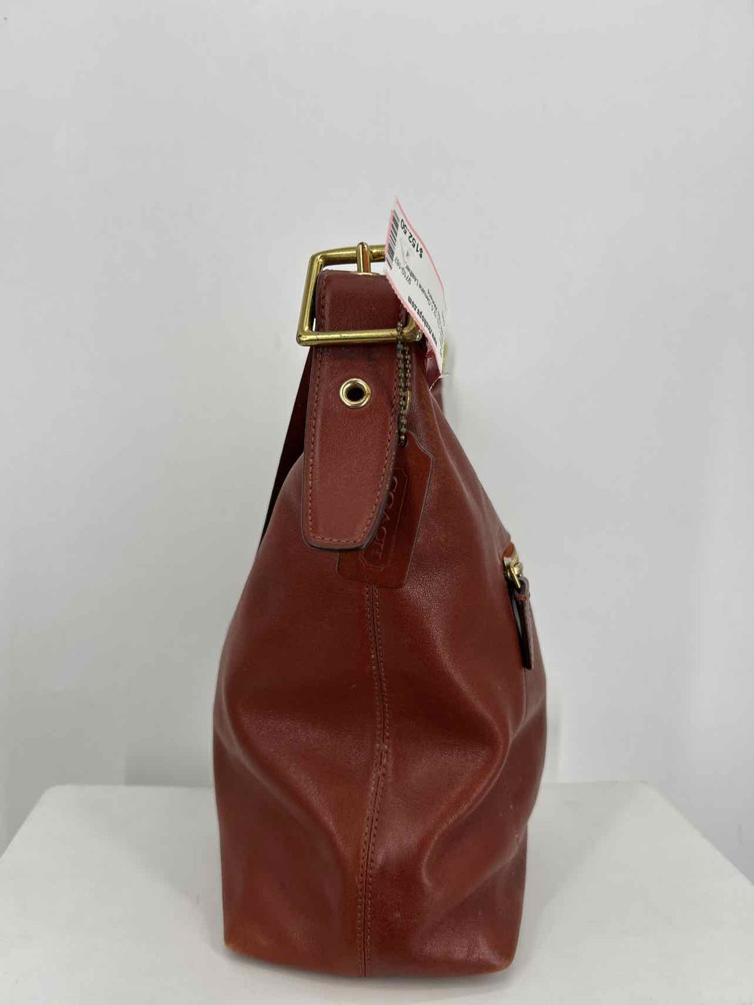 Vintage Coach Brown Genuine Leather XL Hobo