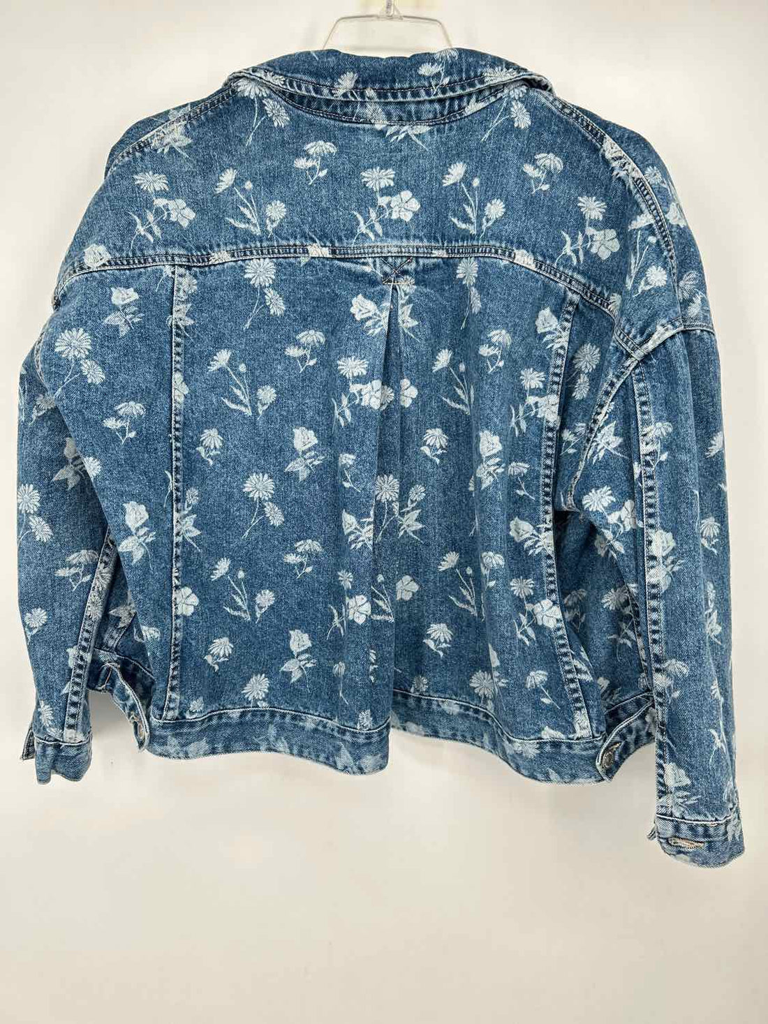We The Free Size S Denim Floral Jacket
