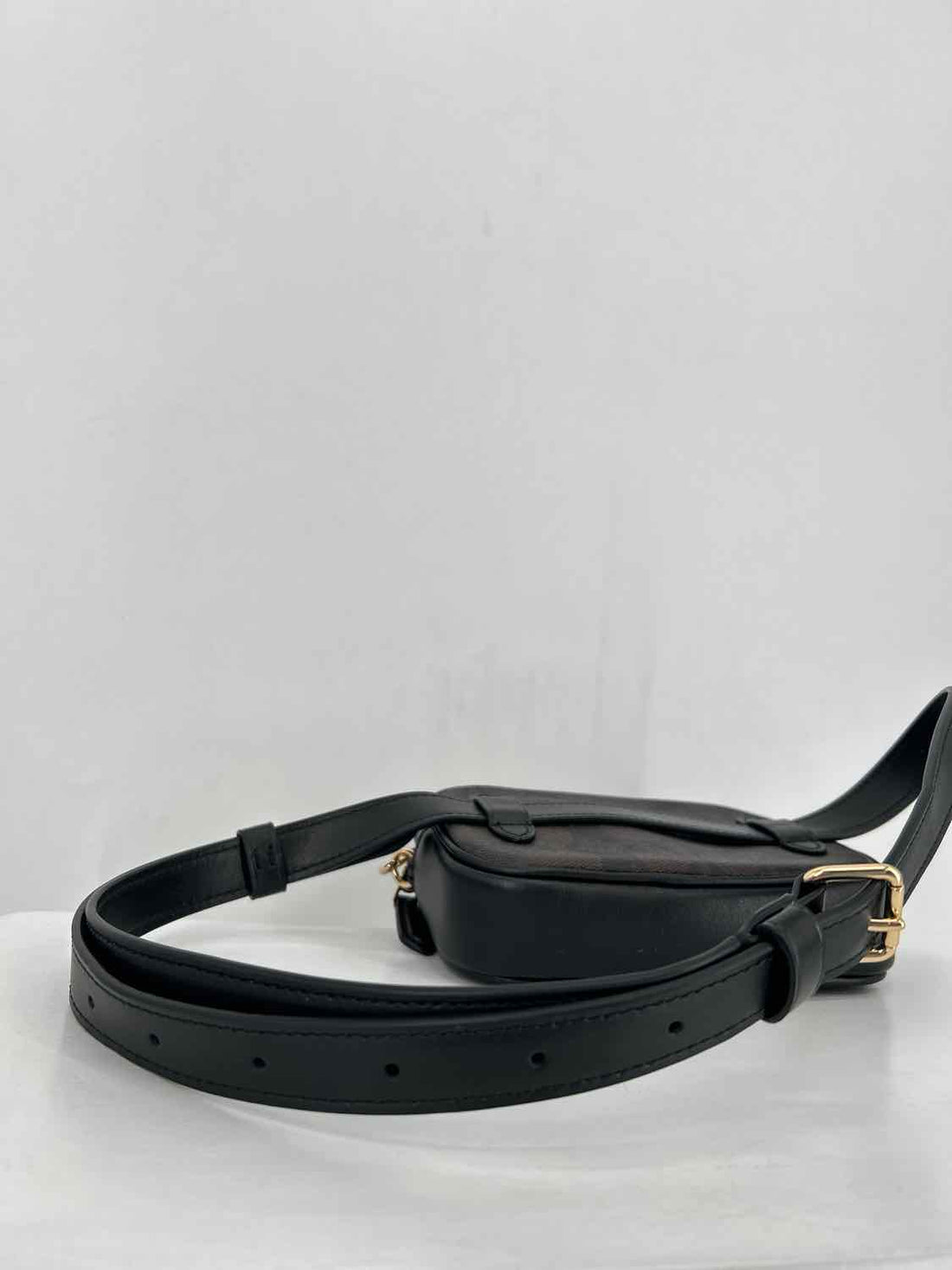 Coach Black Signature Convertible Crossbody Belt Bag
