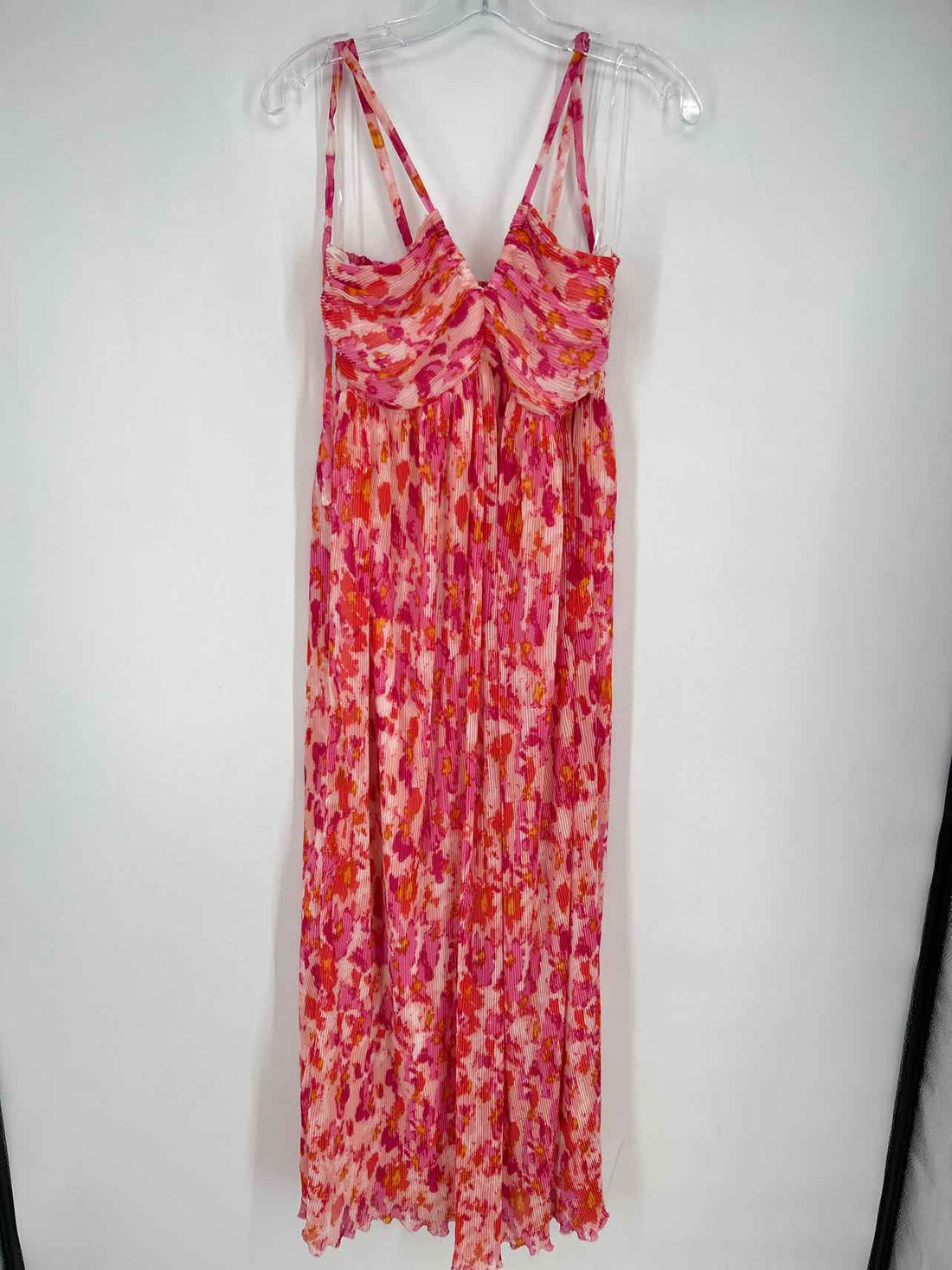 Sincerely Jules Size S Light Pink Print Sleeveless Dress