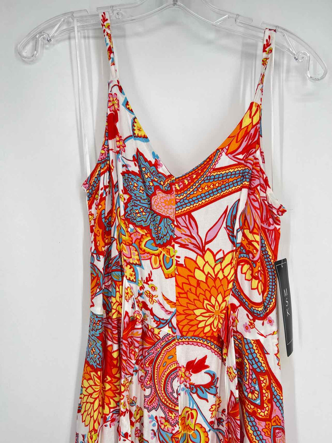 MSK Size S White Print NWT Jumpsuit
