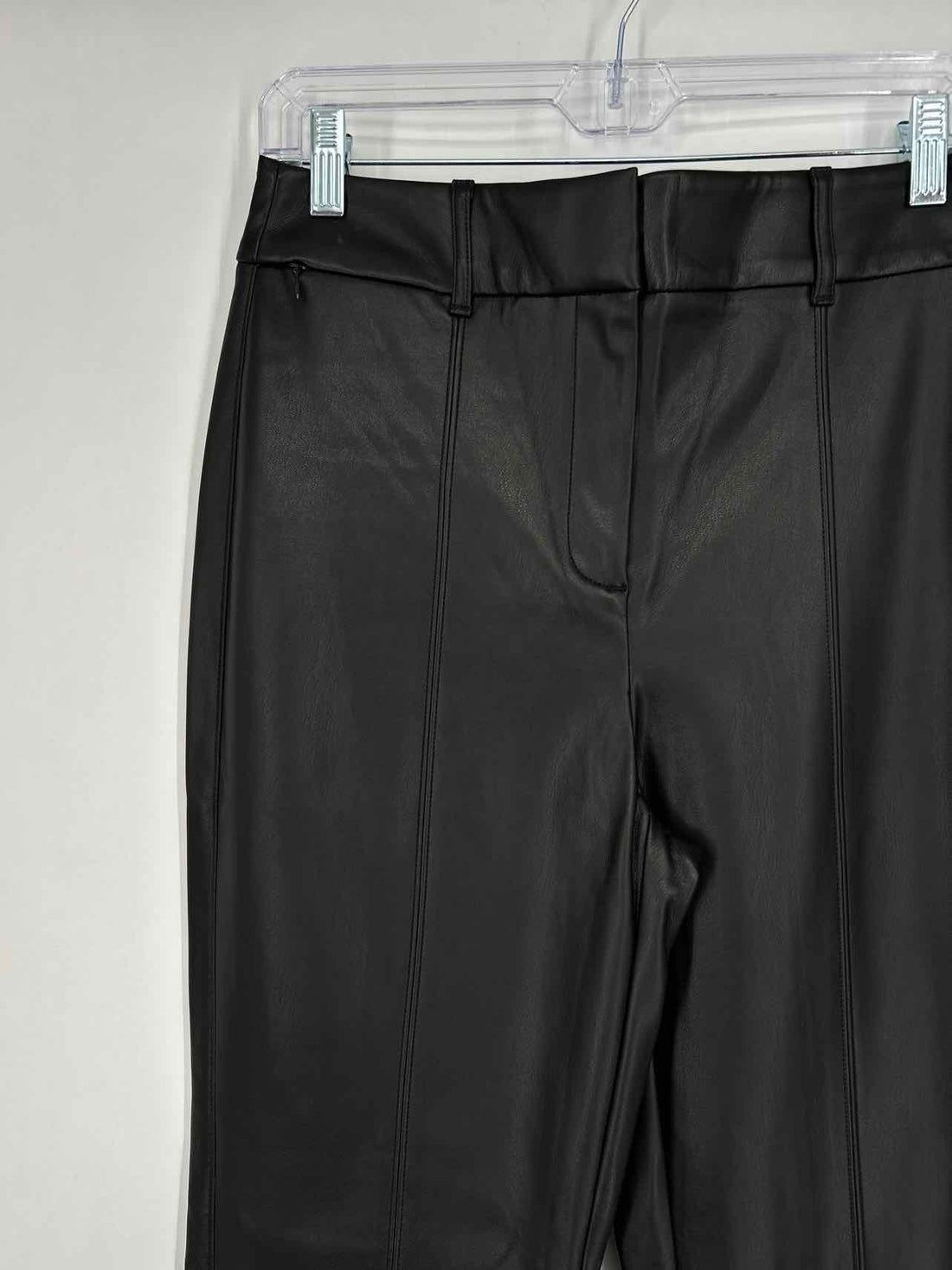 White House Black Market Size 6 Black Faux Leather Pants