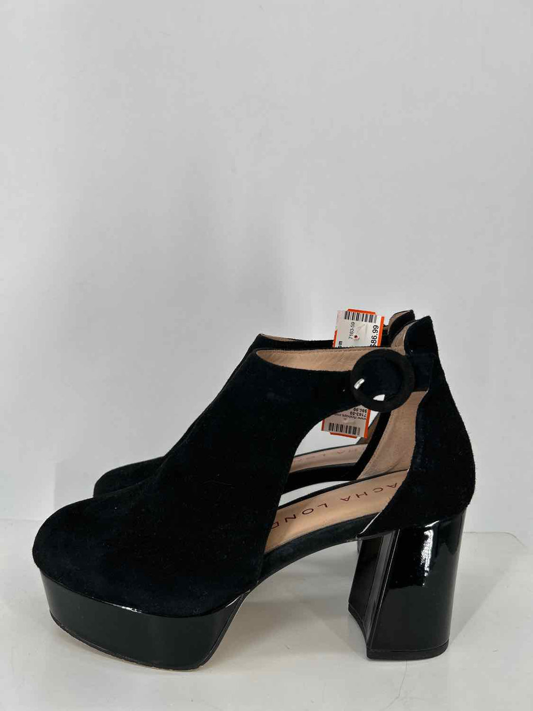 Sacha London Women Size 8 Black Genuine Suede Heels