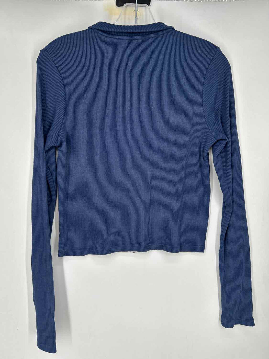 MNG Size L Navy Ribbed Sweater