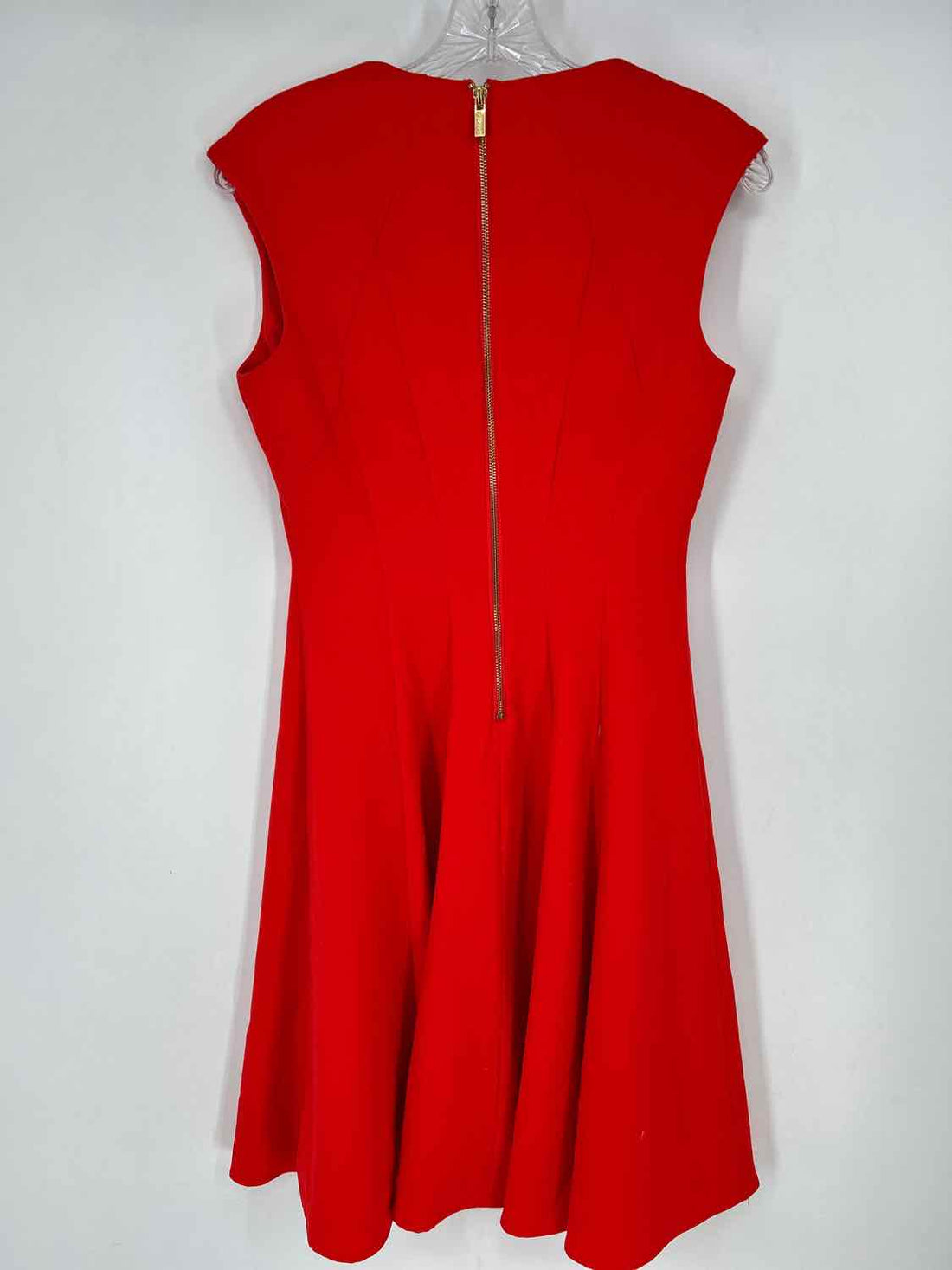 Calvin Klein Size 2 Red Short Sleeve Dress