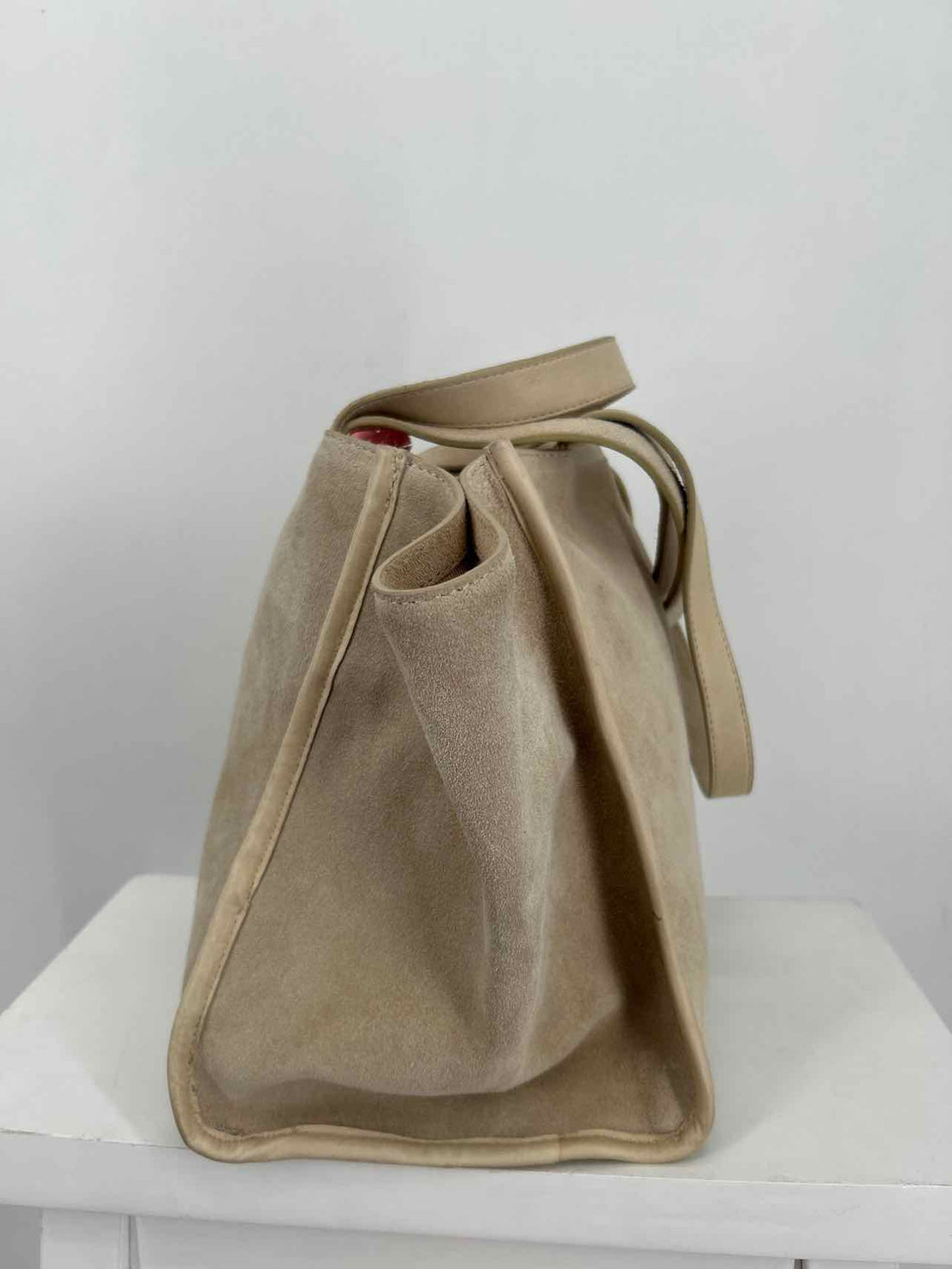 Margot Tan Genuine Suede Good Tote