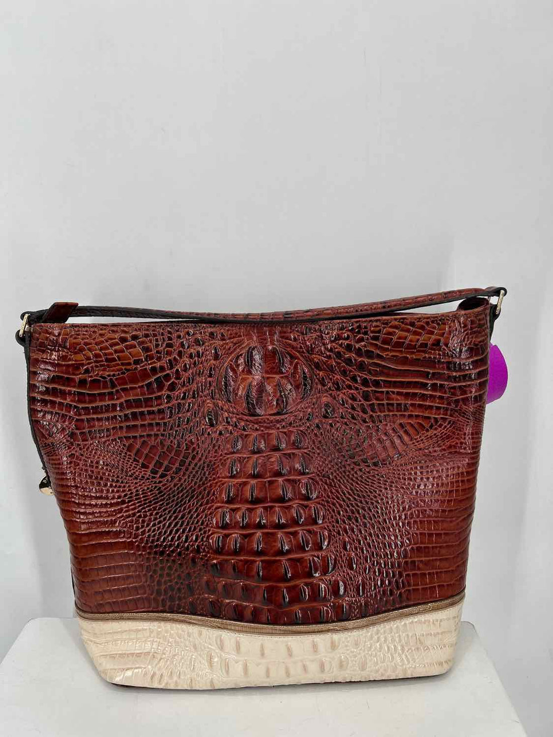 Brahmin Brown Genuine Leather Hobo