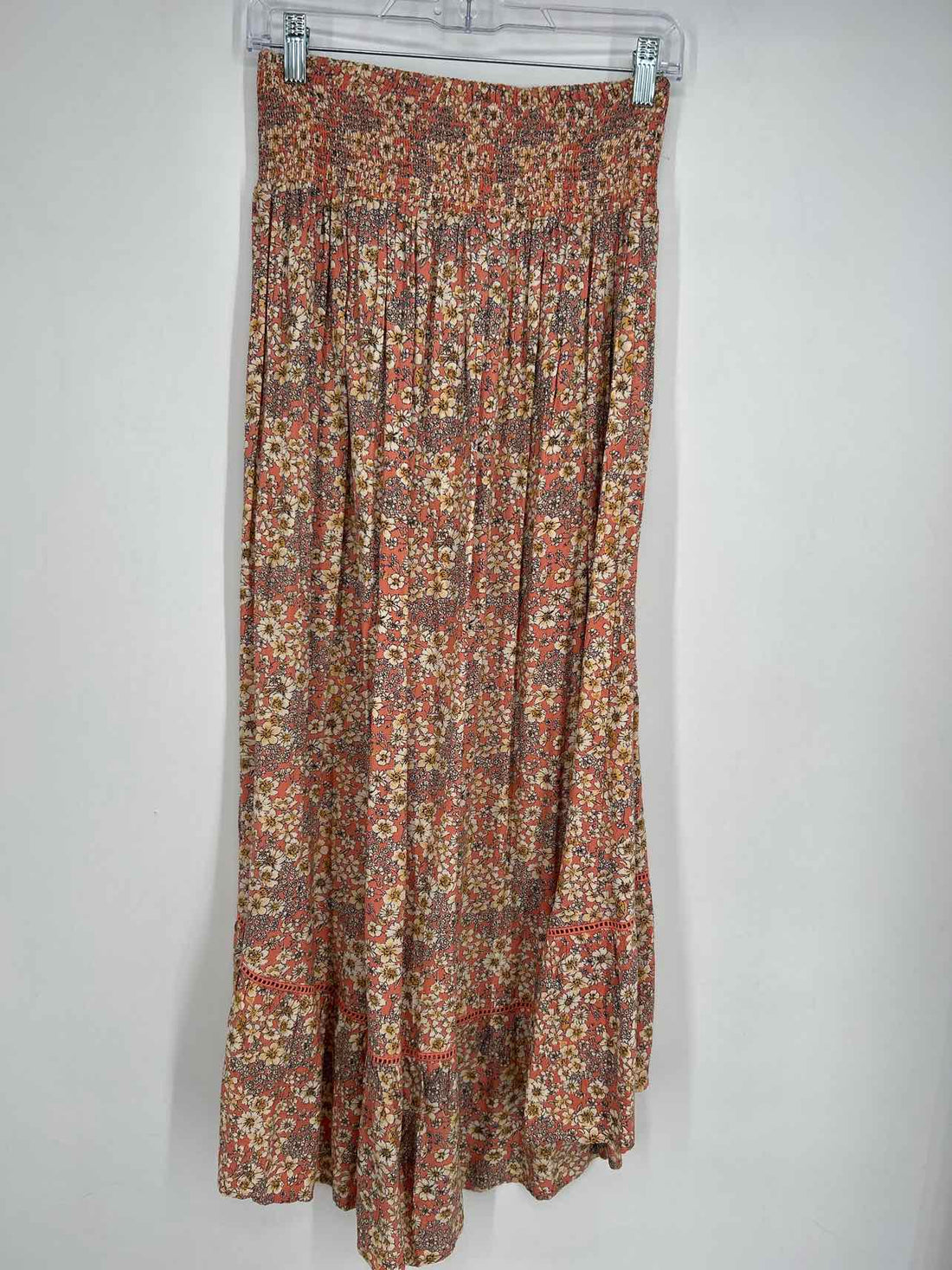 Patrons of Peace Size S Pink & Cream Floral Skirts