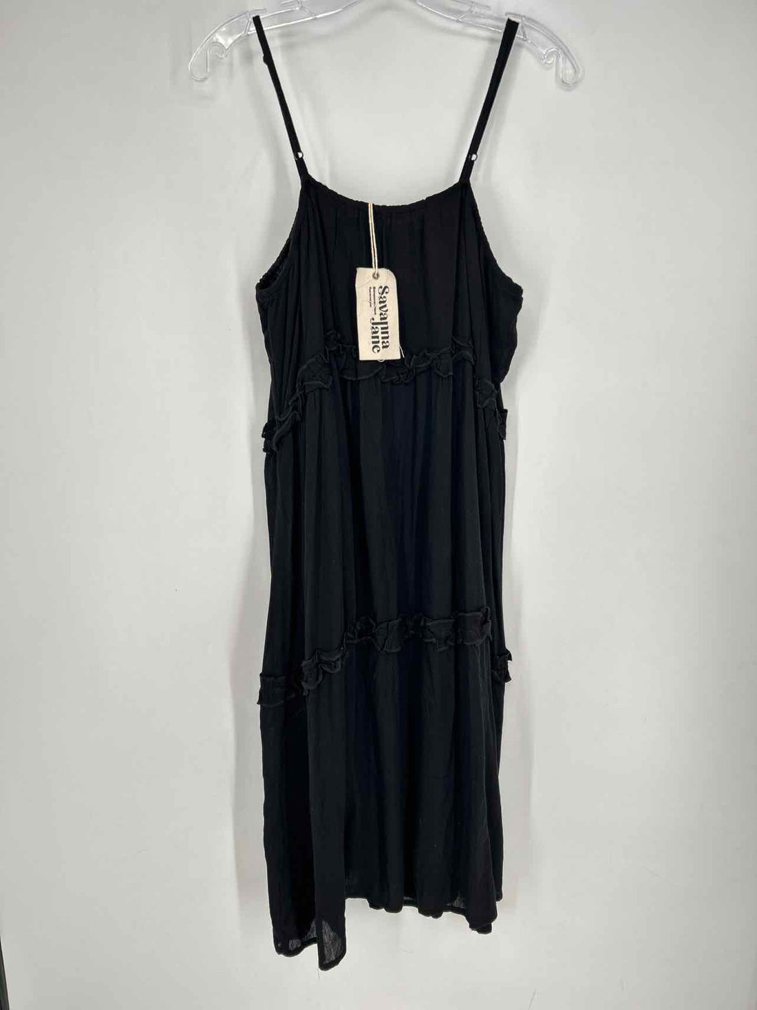 Savanna Jane Size 1X Black Embroidered NWT Dress