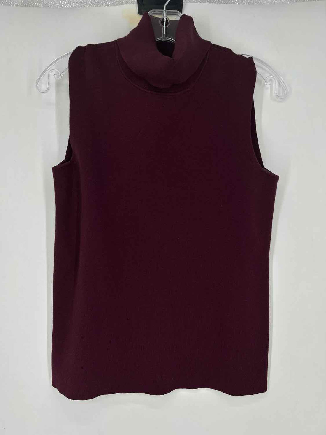 Talbots Size M Burgandy Sleeveless Sweater