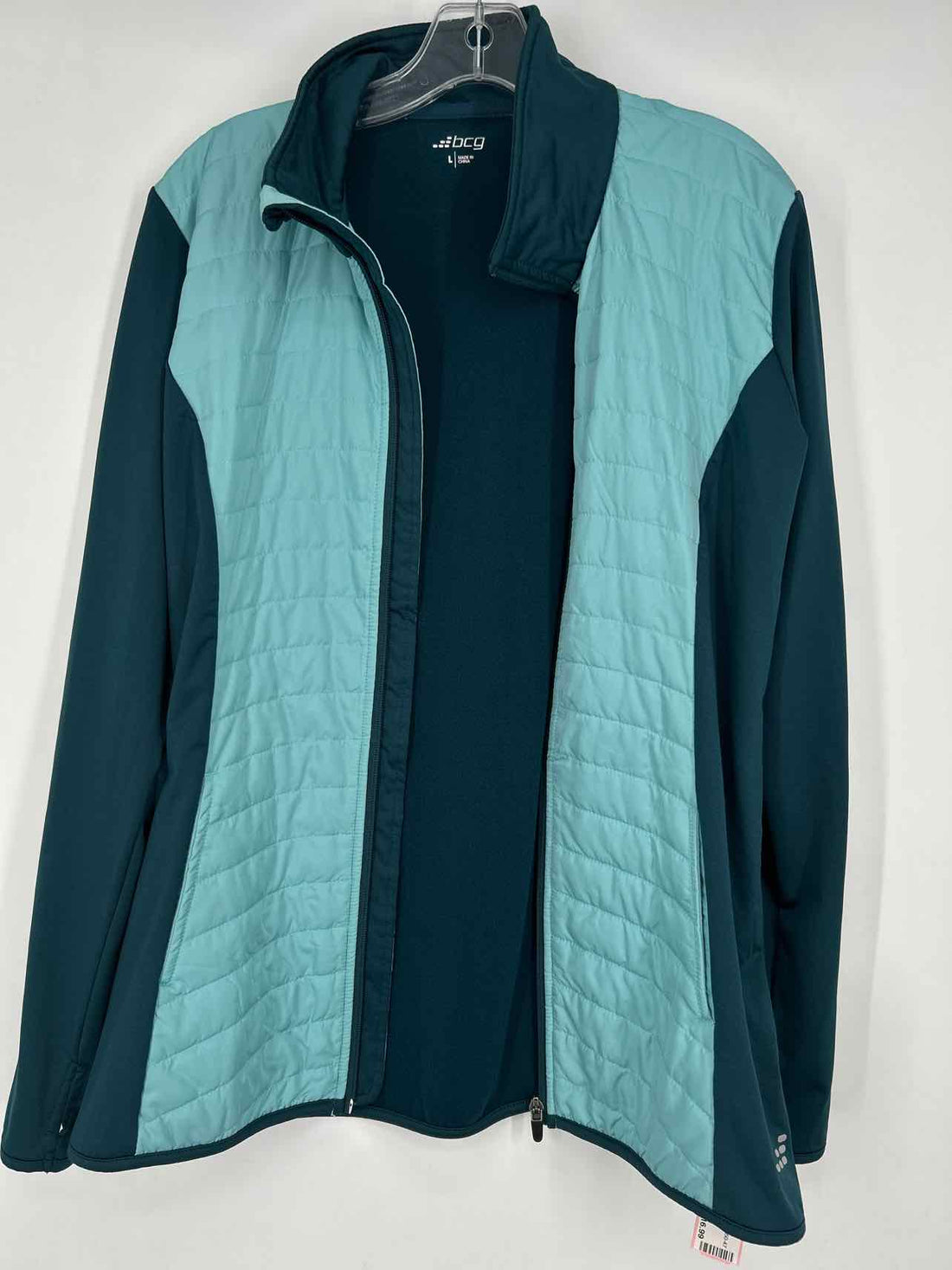 BCG Size L Dark Teal Active Jacket