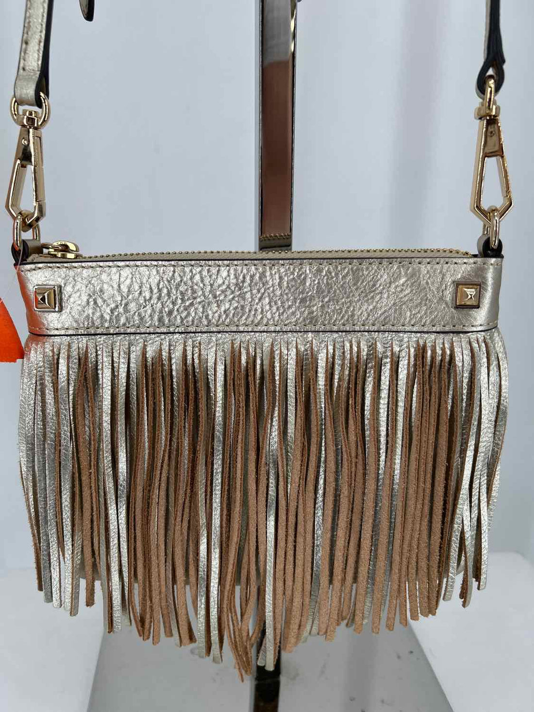 Rebecca Minkoff Gold Leather Pre Owned Crossbody