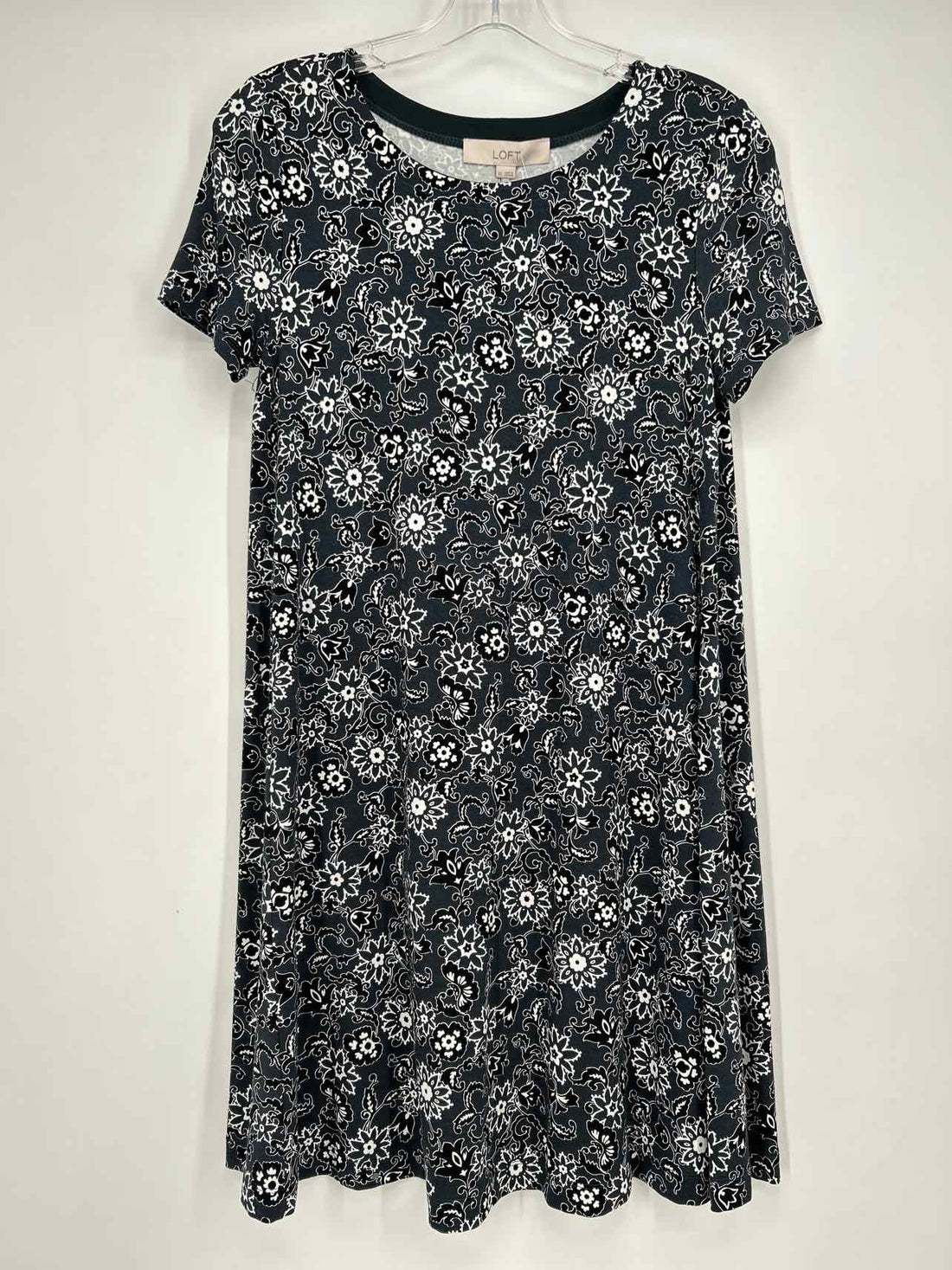 Loft Size XS Grey Print Dress