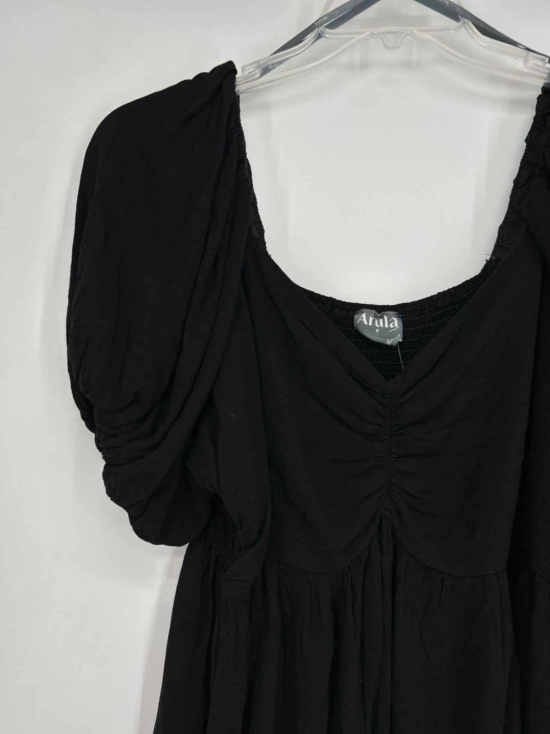 Arula Size B (2X) Black Short Sleeve Top/Blouse