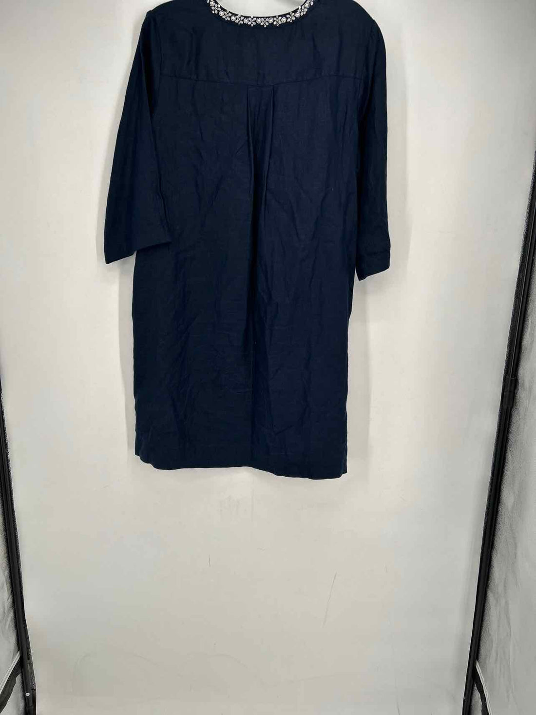 Chicos Size 2/12 Navy Linen Dress