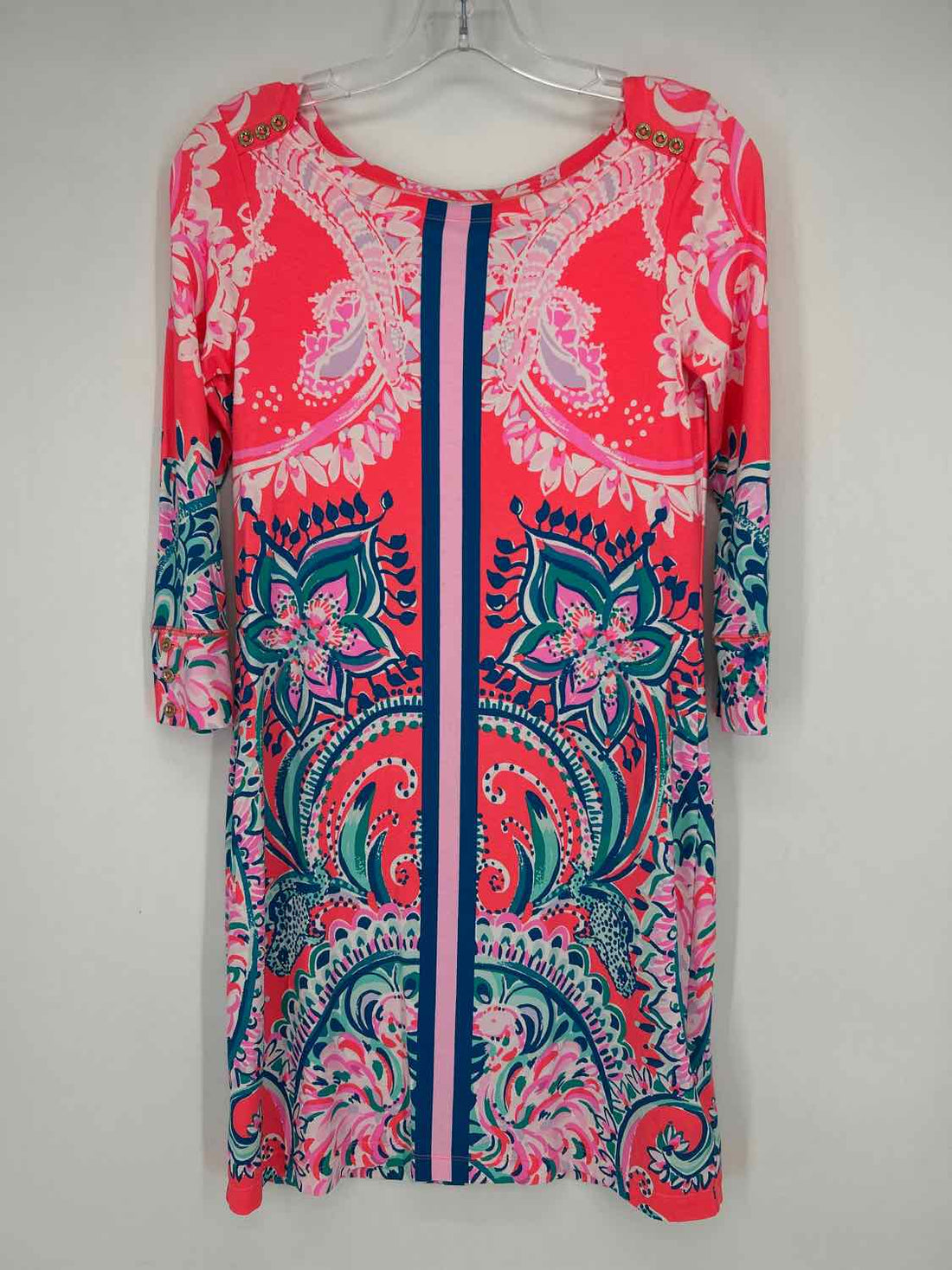 Lilly Pulitzer XS Neon Orange Long Sleeve Lilly Pulitzer Dress