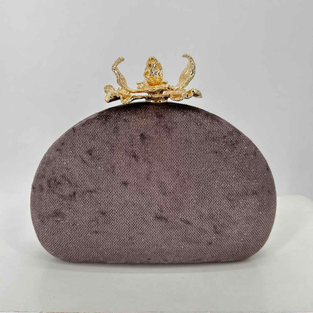 House of Harlow 1960 Gray & Gold Velour Pre Owned Crossbody