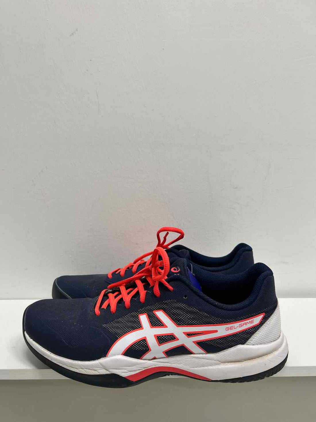 Asics Women Size 10.5 Navy & White Sneakers
