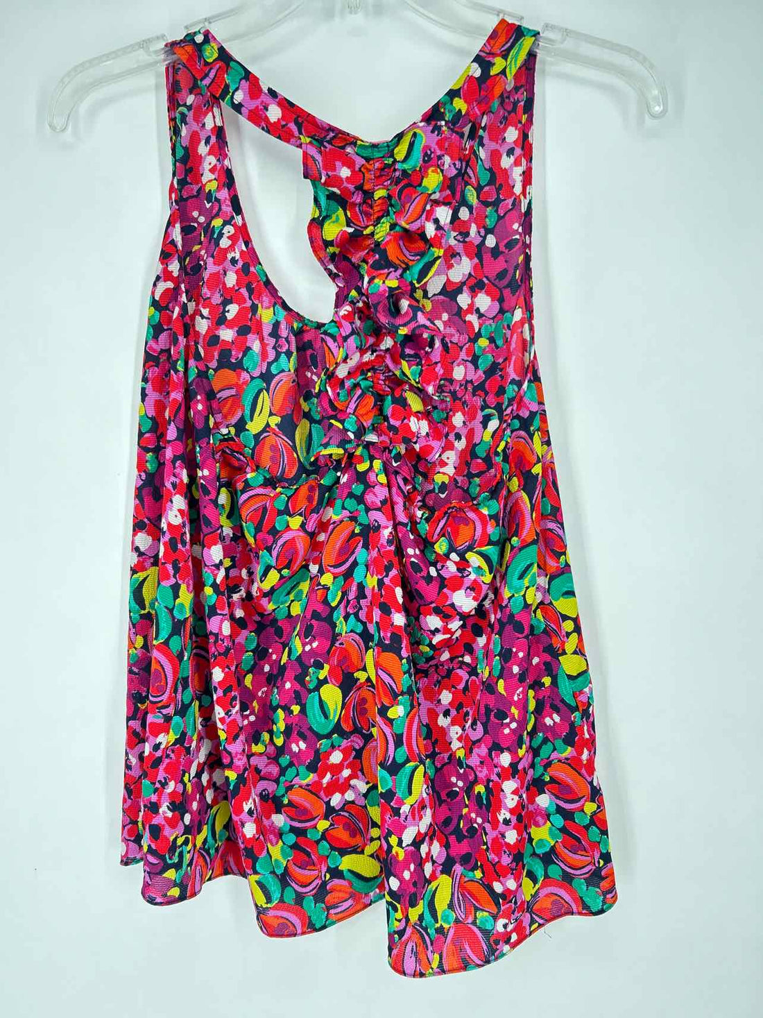 Lilly Pulitzer L Navy Purple & Red Print Sleeveless Lilly Pulitzer Top