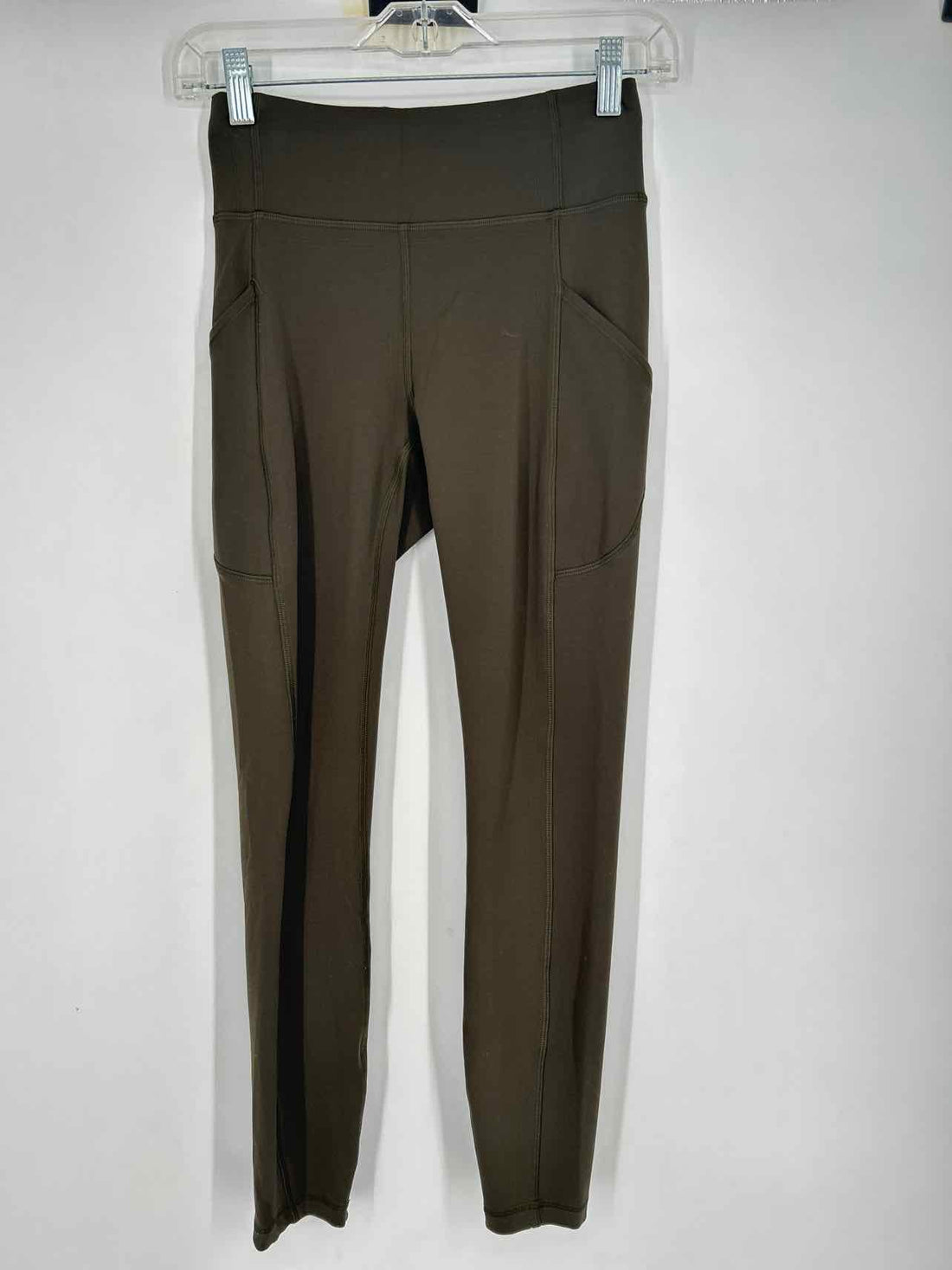 Lululemon Size 4 Dark Olive Active Leggings