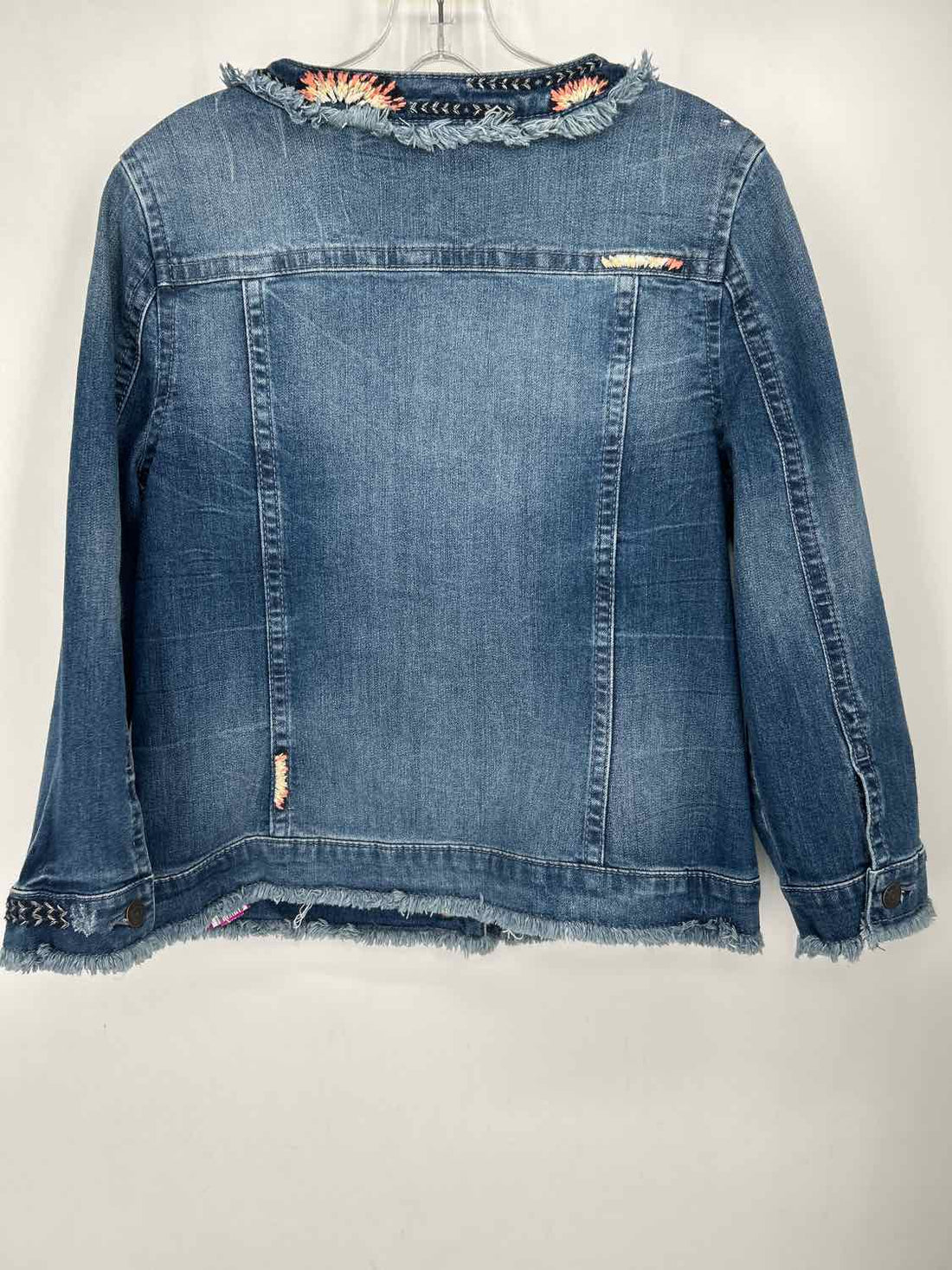 Miss Me Size L Denim Embroidered Jacket