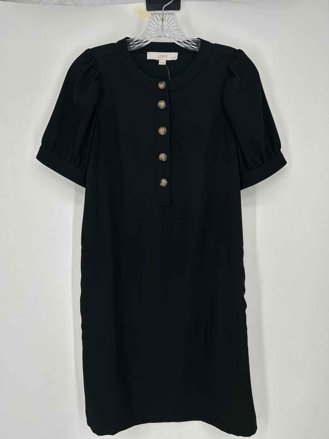 Loft Size XSP Black Short Sleeve Dress