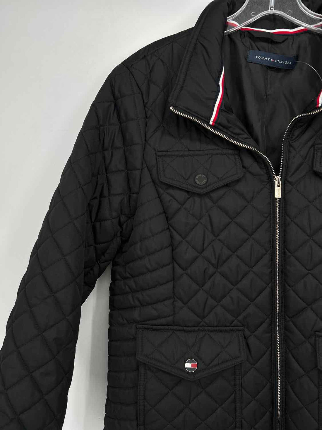 Tommy Hilfiger Size M Black Quilted Jacket