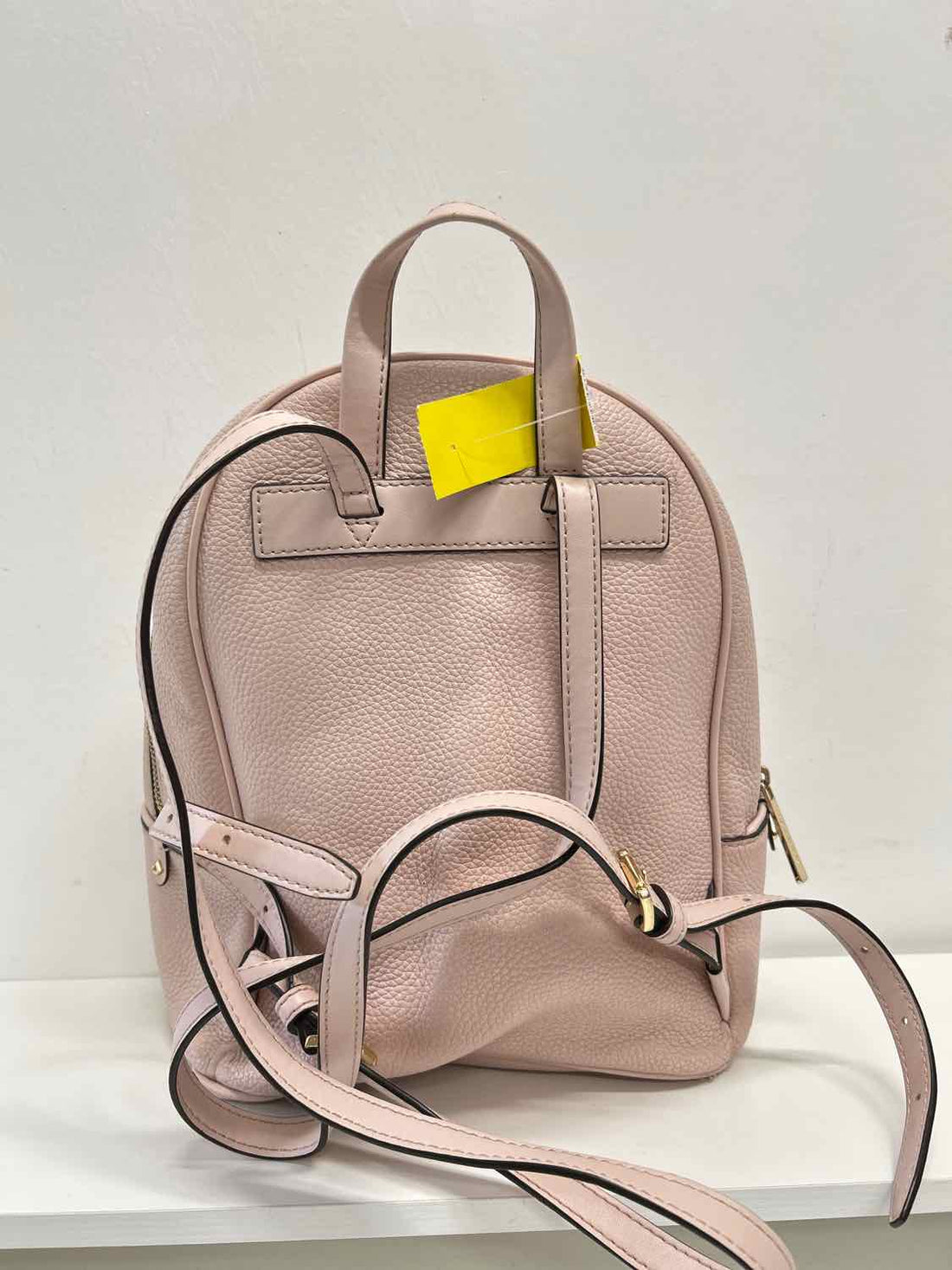 Michael Kors Light Pink Pebbled Leather Pre Owned Backpack