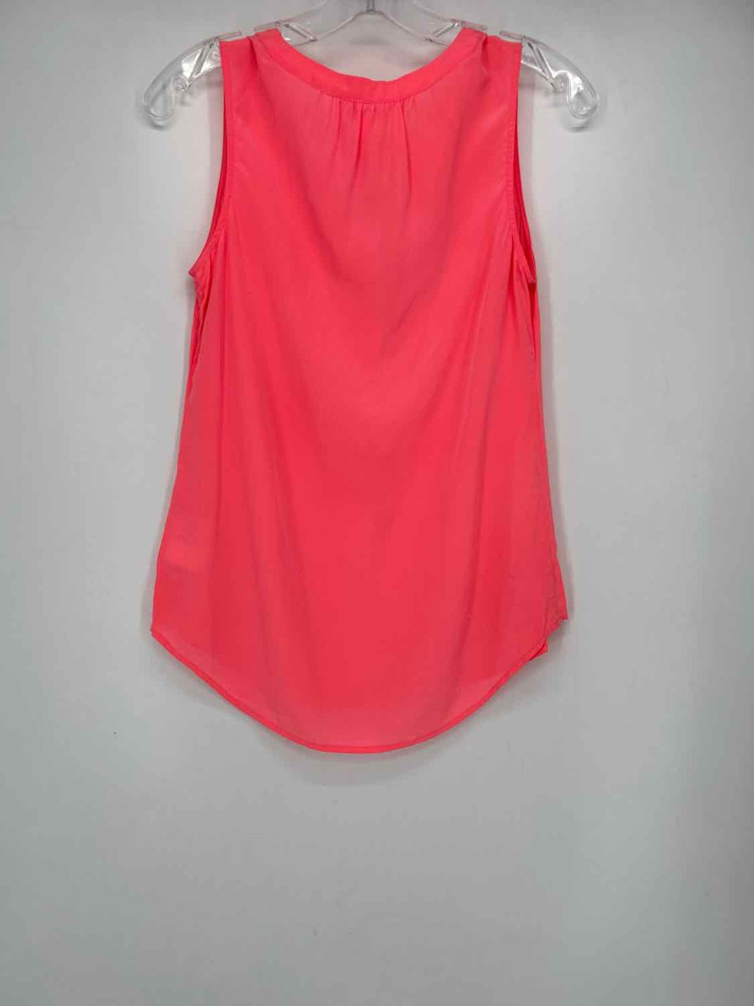 XS Neon Peach Silk Lilly Pulitzer Sleeveless Top