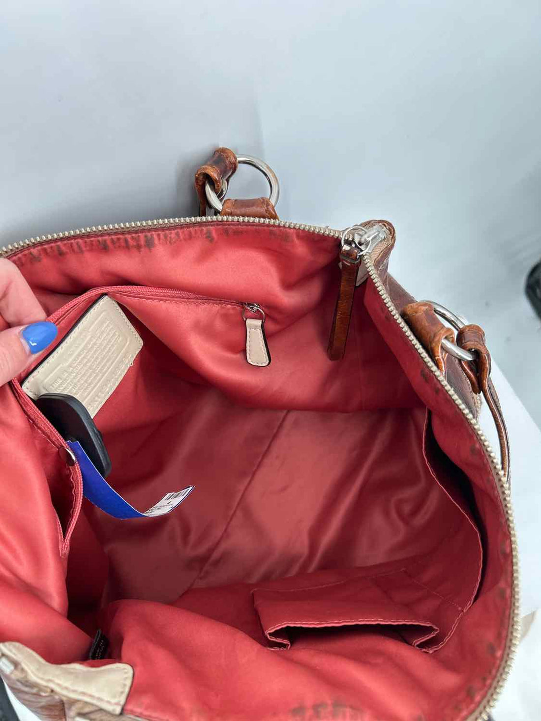 Coach Brown Genuine Leather Pre Owned Tote