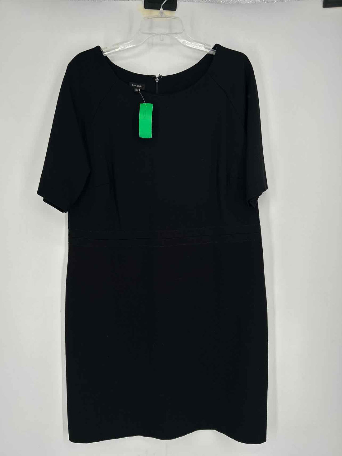 Talbots Size 16 Black Short Sleeve Dress