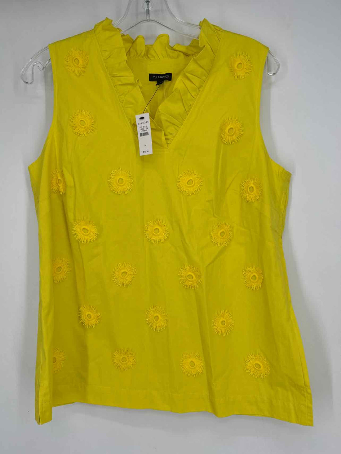 Talbots Size M Yellow NWT Sleeveless