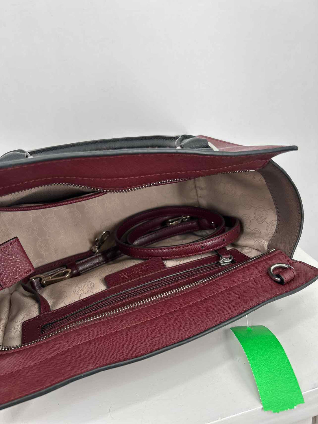 Michael Kors Maroon Saffiano Leather Crossbody