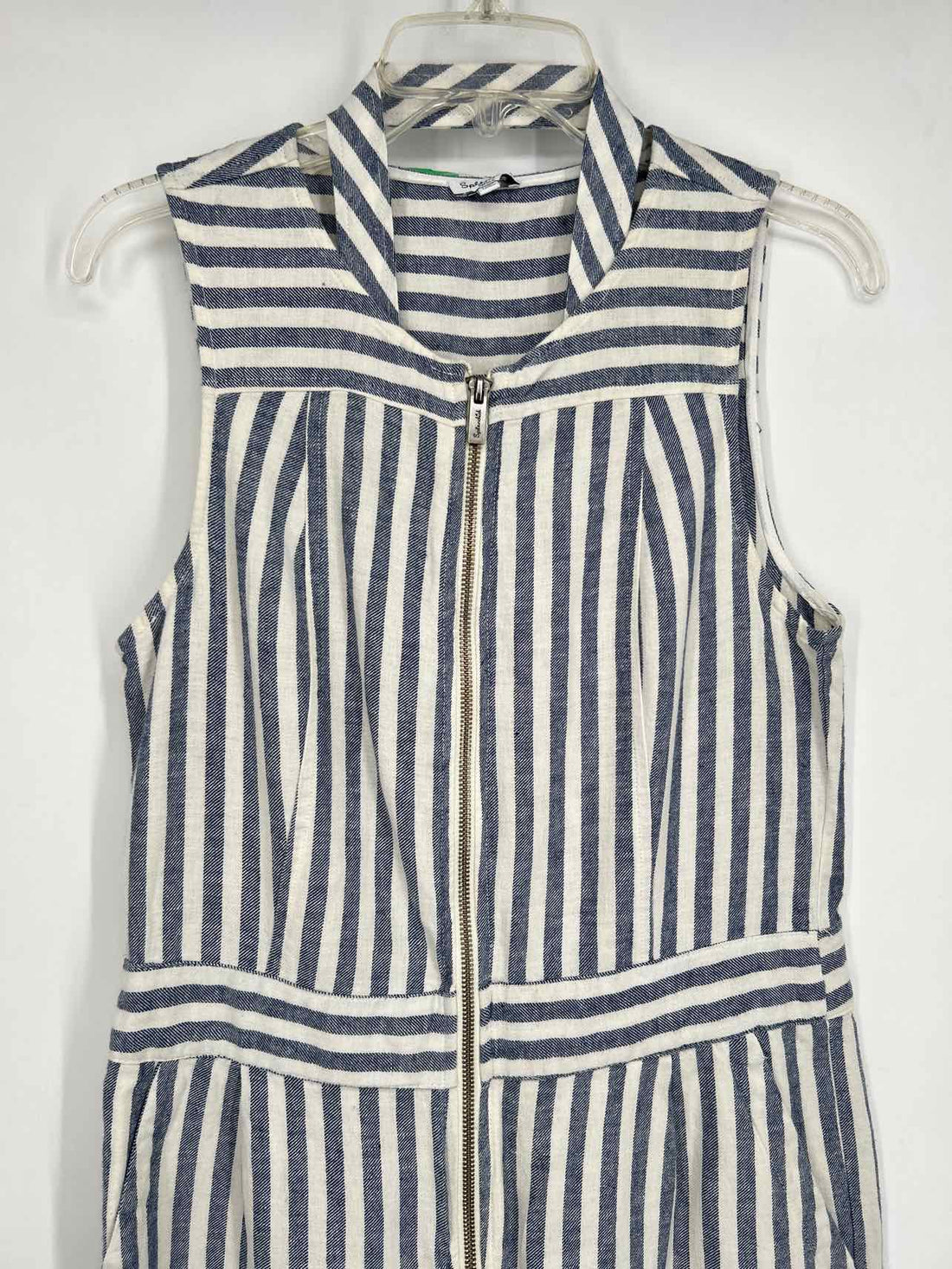 Splendid Size S Blue & White Striped Jumpsuit