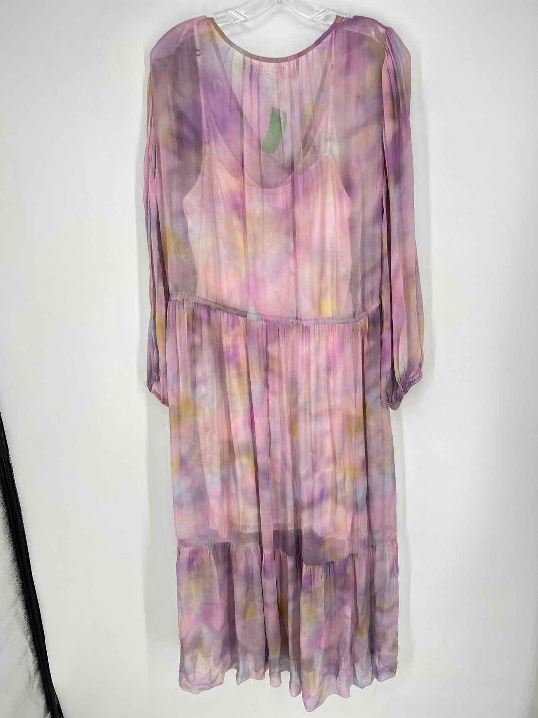 Velvet by Graham & Spencer Size XL Purple Tie Dye Long Sleeve Dress